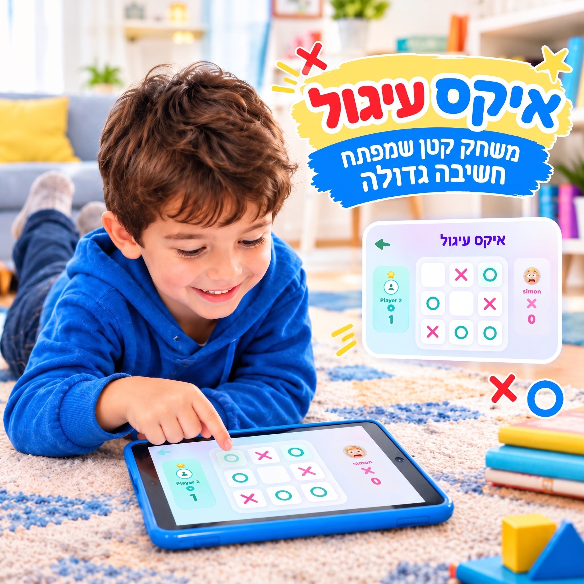 איקס עיגול לילדים – משחק קטן שמפתח חשיבה גדולה